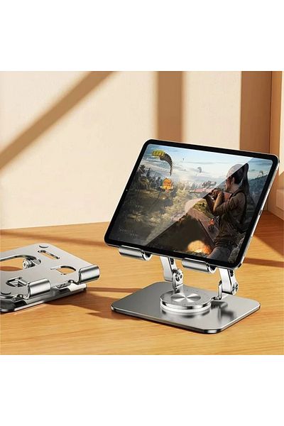 ETC Ally H07 Collapsible Aluminum Tablet and Phone Holder Stand-(5775) - Myg1102-6557