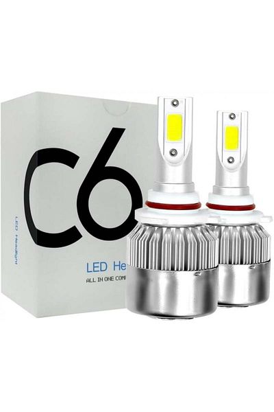 TECHSTAR Set of 2 Techstar® C6 Auto LEDs, 9005, 36w, 3800 Lumens, 6500K, AUTO, 12-24 Volts, COB