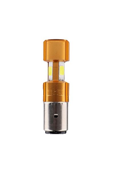 TECHSTAR ® Ba20d Auto Led Bulb, Cool White, 6000k, 12v, 1000 Lm
