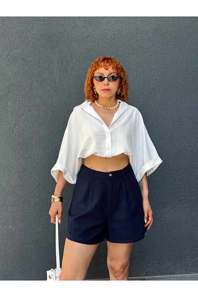 Bak'ap Premium Zippered Linen Shorts