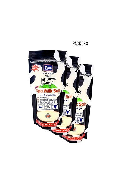 YOKO Spa Milk Salt - 3-Pack Body Scrub & Smoothing Set