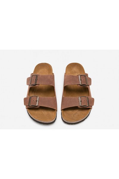 TRENDX Unisex Orthopedic Sole Slippers Double Banded Buckle Daily Comfortable Home & Outdoor Slippers
