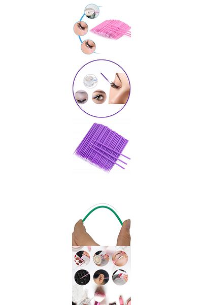 Mobil Dünyası Silk Eyelash Brush Blading Lifting Brush 100 Pieces - Dgl4949-3575