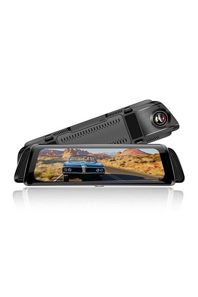 TECHSTAR Premium Car Video Camera Mirror Type L660 Double Full HD TouchScreen 10'' 12MP 170 Degree Angle