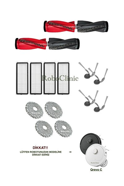 Roboclinic Perie principală compatibilă cu aspiratorul robot Roborock Qrevo C...