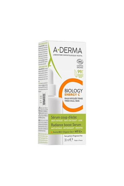 A-DERMA Ser Facial Hidratant Cu Efect De Iluminare Biology Energy C 30 ml