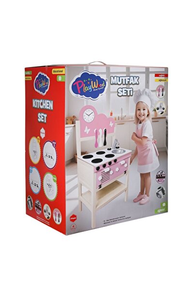 NEWBRENDHOME Öğretici Eğitici Oyuncaklar ONY-408 Ahşap Mutfak Seti Kız Erkek ...