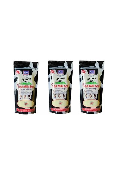 YOKO Spa Milk Salt - 3-Pack Body Scrub & Smoothing Set