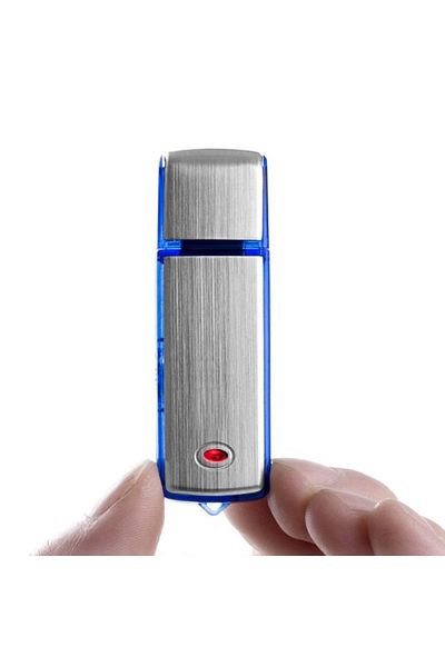 TECHSTAR ® U-disk B1 Spy Usb Memory, 8gb, Integrated Microphone, Automatic Recording, Rechargeable Ba