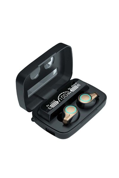 TECHSTAR Căști inteligente ® M9-18, fără fir, Bluetooth V5.1, tactile, afișaj digital, 2000 mAh, pentru iPhone