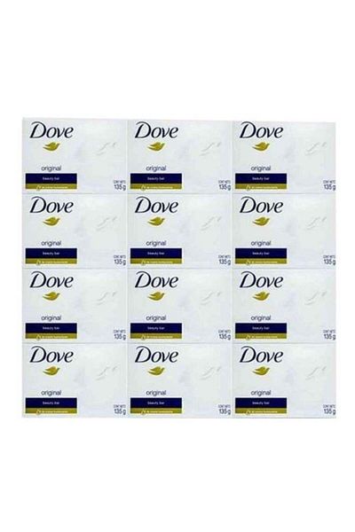 Dove 12-Piece Original Beauty Soap Bar White 135grams