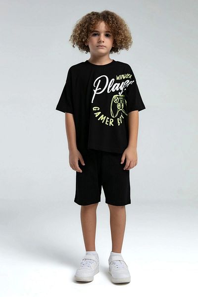 U.S. Polo Assn. Boy's Bermuda Suit - Black