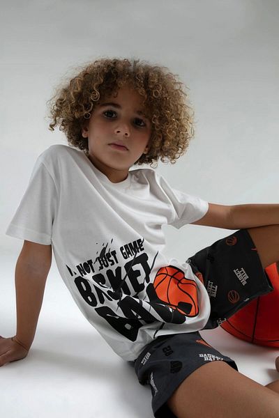 U.S. Polo Assn. ΣΕΤ ΑΝΔΡΙΚΟ ΠΑΙΔΙ ΒΕΡΜΟΥΔΑ - Λευκό