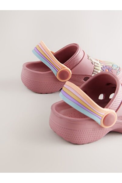 Next Baby Ροζ Παντόφλες / Σανδάλια με σχέδιο Safari