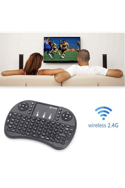 TECHSTAR ® I8 Wireless Keyboard, Air Mouse, Touchpad, 2.4ghz, For Android Tv And Mini Pc