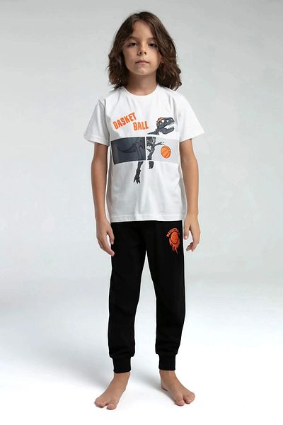 Rolypoly Boy's double set - white