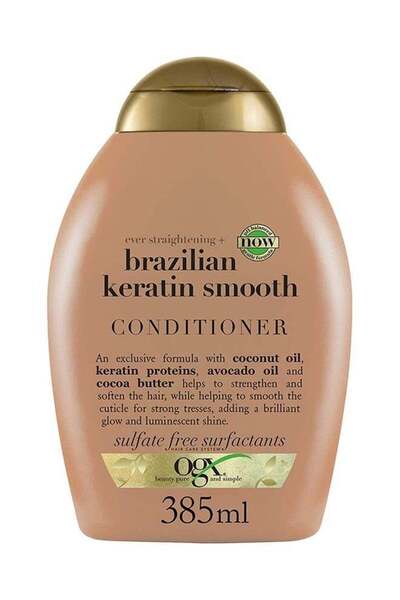 OGX Ogx Brazilian Keratin Smooth Conditioner Multicolour 385ml