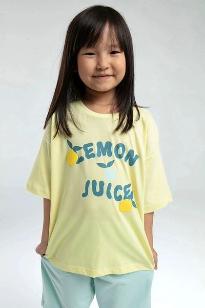 Rolypoly Girl's Bermuda Set - Light Yellow