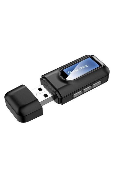 TECHSTAR ® T16 2-in-1 Receiver And Transmitter, Bluetooth 5.0, Lcd Screen, Aux, Usb Power, Compatible
