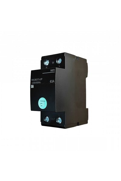 TECHSTAR ® Wifi Smart Circuit Breaker, Tuya/smartlife, 2 Poles, 1p N, Single Phase, 63a, Google Home