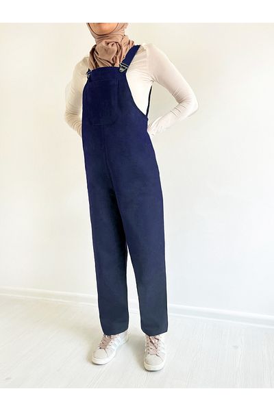 FREYA MODA Front Kangaroo Pocket Cut Comfortable Cut Jumpsuit