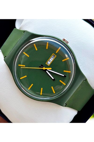 Weluxa Phosphorescent Scorpion Yelkovan Unisex Wristwatch with Silicone Band Calendar
