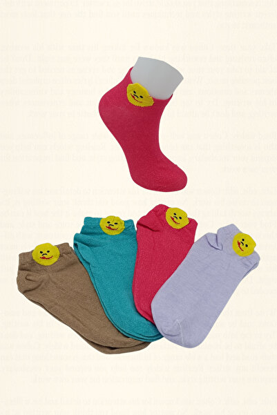 stellare Ciorapi cu model emoji 4 perechi ( fără cusături )