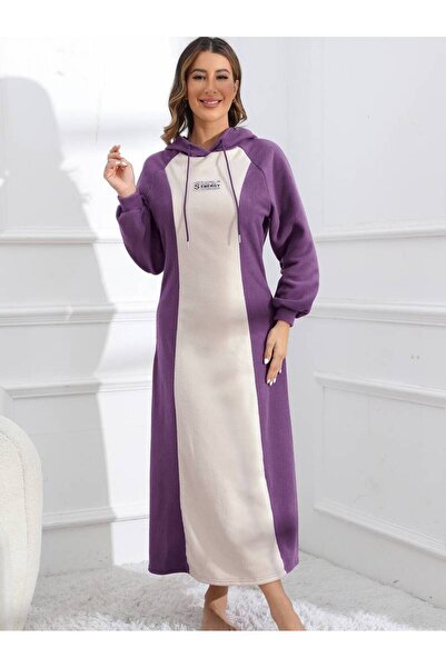 NoVibe فستان / تونيك نسائي مقاس كبير بلون حجري أرجواني