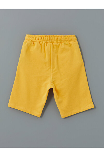 LC Waikiki Lcw Kids Beige Crew Neck Printed Boys T-Shirts and Shorts 2-Piece