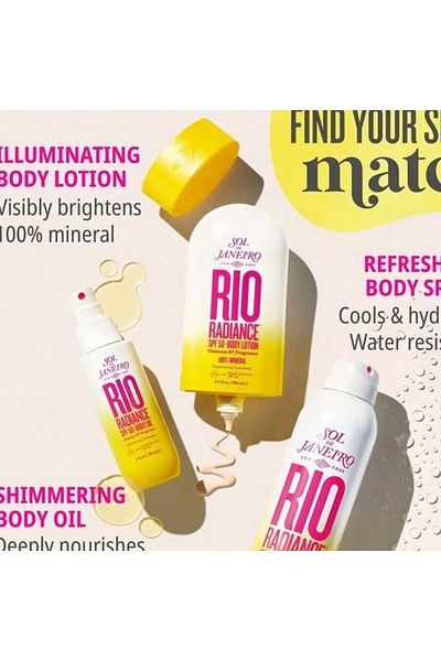 Sol De Janeiro Sol de Janeiro Rio Radiance Body Lotion SPF 50, Sherosa 87, 6.7 oz