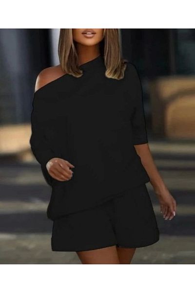 Butik Set de două piese bluză și pantaloni scurți pentru femei