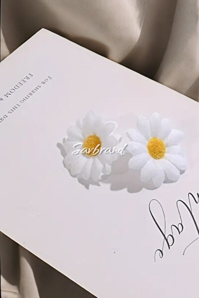 Genel Markalar 25 Adet Beyaz Papatya Yapay Çiçek, Dekoratif ve Kalıcı Süsleme Seti