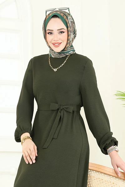 Butik Tuğbam Frilly Hijab Dress with Skirt