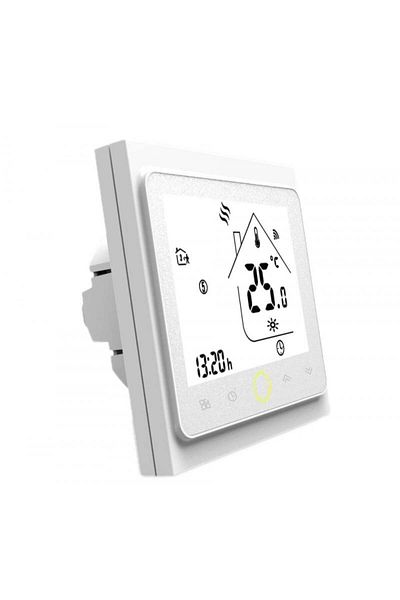 TECHSTAR Termostat inteligent Th-20w, wireless, 16a, 3500w, Google Home, Alexa, Tuya, senzor de podea, alb