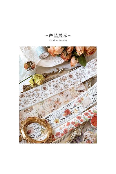 İthal G8-2M Flower Washi Tape - Number : 3