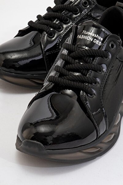 Genel Markalar Siyah Piano Black A Kalite Rahat Kadın Sneaker