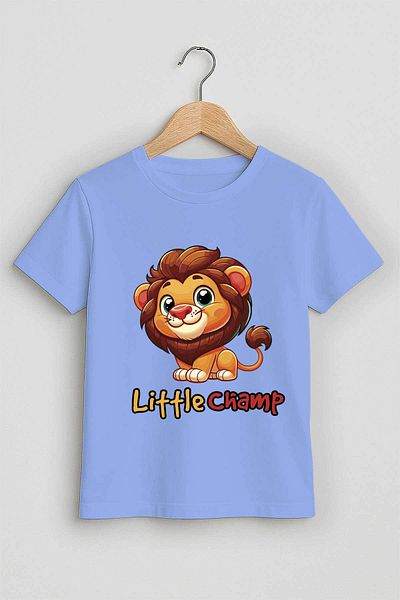 peki baby&kids Bine, băiat, bumbac pieptănat Little Champ Lion Yellow Red Tricou 19587