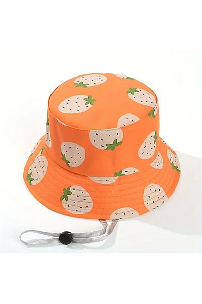 darko Strawberry Panama Hat Baby Hat Summer Children's Strawberry Sun Hat Girl 6 Months to 1.5 Years