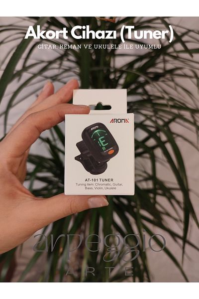 arpeggio ARTE Aroma At-101 Digital Tuner |   Clip-On Tuner Compatible with Guitar, Ukulele, Violin and Binding