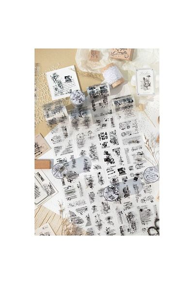 İthal H4-2M Self-Cut Black Collage Pet Tape - Number : 4