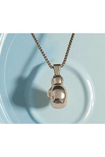 AKSESUARIM Boks Eldiveni Çelik Kolye Ucu