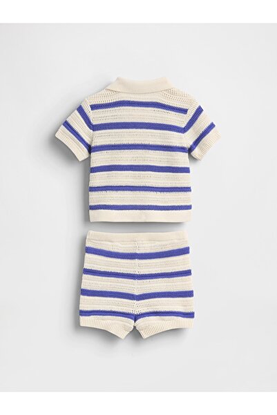 GAP Bebek Mavi Polo T-Shirt Outfit Set