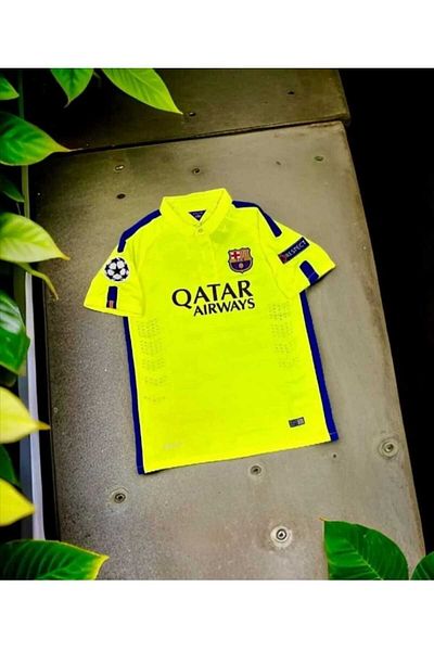 After Party F.C B.A.R.C.E.L.O.N.A 2014/15 Neymar Jr Alternate Jersey (Neon) Vs Sports Singlet