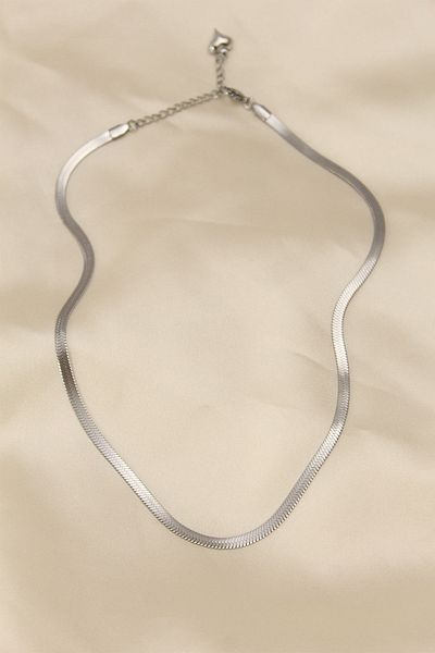 Skygo 316L Steel Silver Color 45 cm Italian Chain Model Women's Necklace - TJ-BKO5903