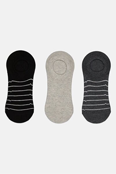 Tapout Men 3 Pairs Solid Ankle Socks, Multicolor