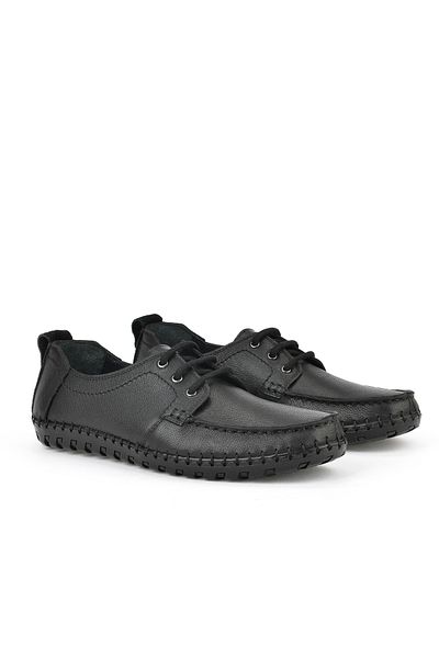 Ziya , Men's Genuine Leather Shoes 1511040Zy18232 Black