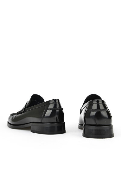 Ziya , Men's Genuine Leather Shoes 15350Z6868 Black