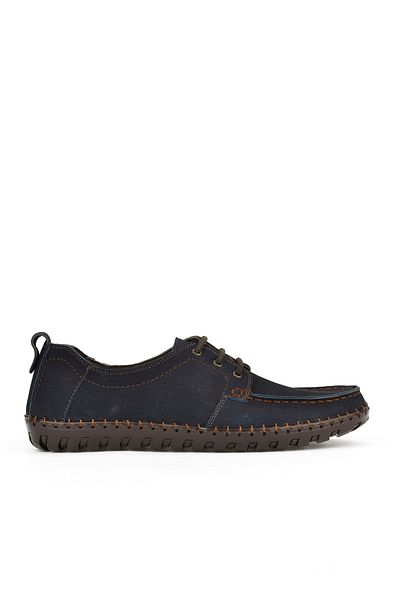 Ziya , Men's Genuine Leather Shoes 1511040Zy182322 Navy Blue