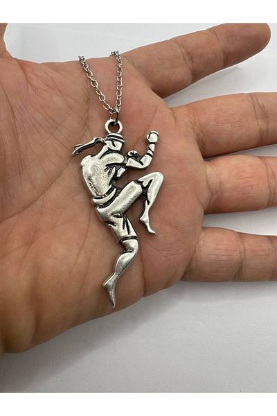 Herşey Nota League of Legends Lee Sin Figured Unisex Necklace – Blind Monk Themed Gamer Accessory with 60 cm Chain