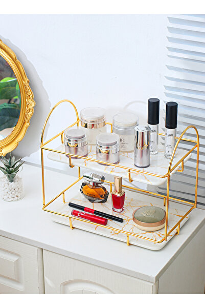 sharpdo Simple Modern Metal Table Rack Household Multi-Purpose Storage Rack Ornaments